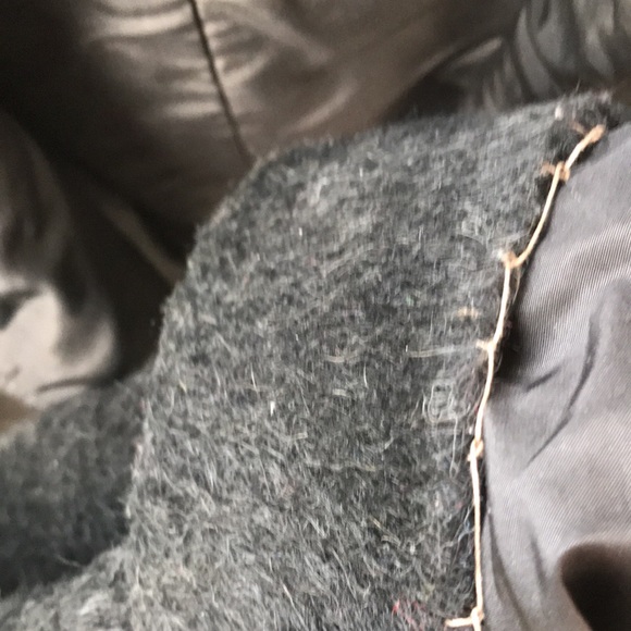 Black very vintage Anne Klein 6o% alpaca / 40 wool jacket 100%silk lined size S - Picture 5 of 7